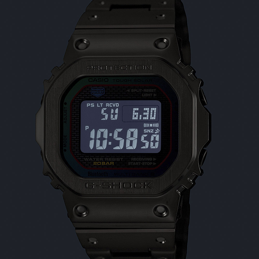 ジーショック G-SHOCK 腕時計 Bluetooth マルチ6 電波ソーラー フルメタル Mウォッチ GMW-B5000BPC-1JF【FITHOUSE ONLINE SHOP】