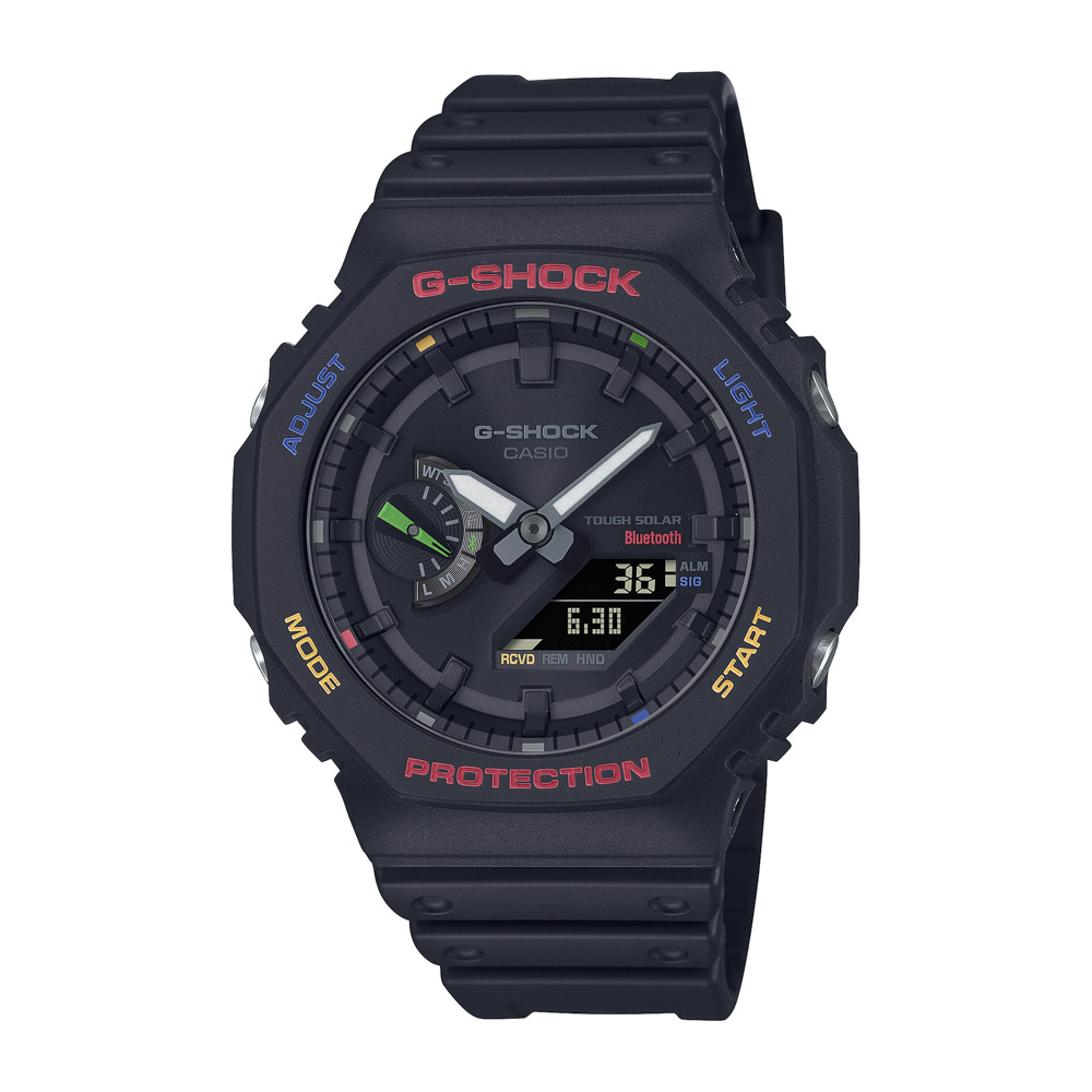 ジーショック G-SHOCK 腕時計 MULTICOLOR ACCENTS 2100 モバイルリンク アナデジ ソーラー Mウォッチ GA-B2100FC-1AJF【FITHOUSE ONLINE SHOP】