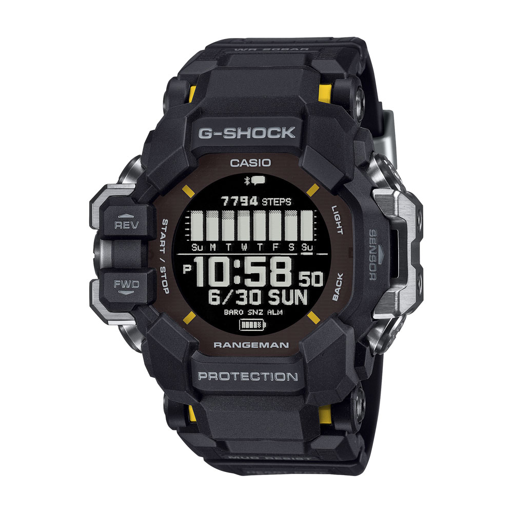 ジーショック G-SHOCK 腕時計 RANGEMAN 6センサー モバイルリンク GPS電波ソーラー Mウォッチ GPR-H1000-1JR【FITHOUSE ONLINE SHOP】