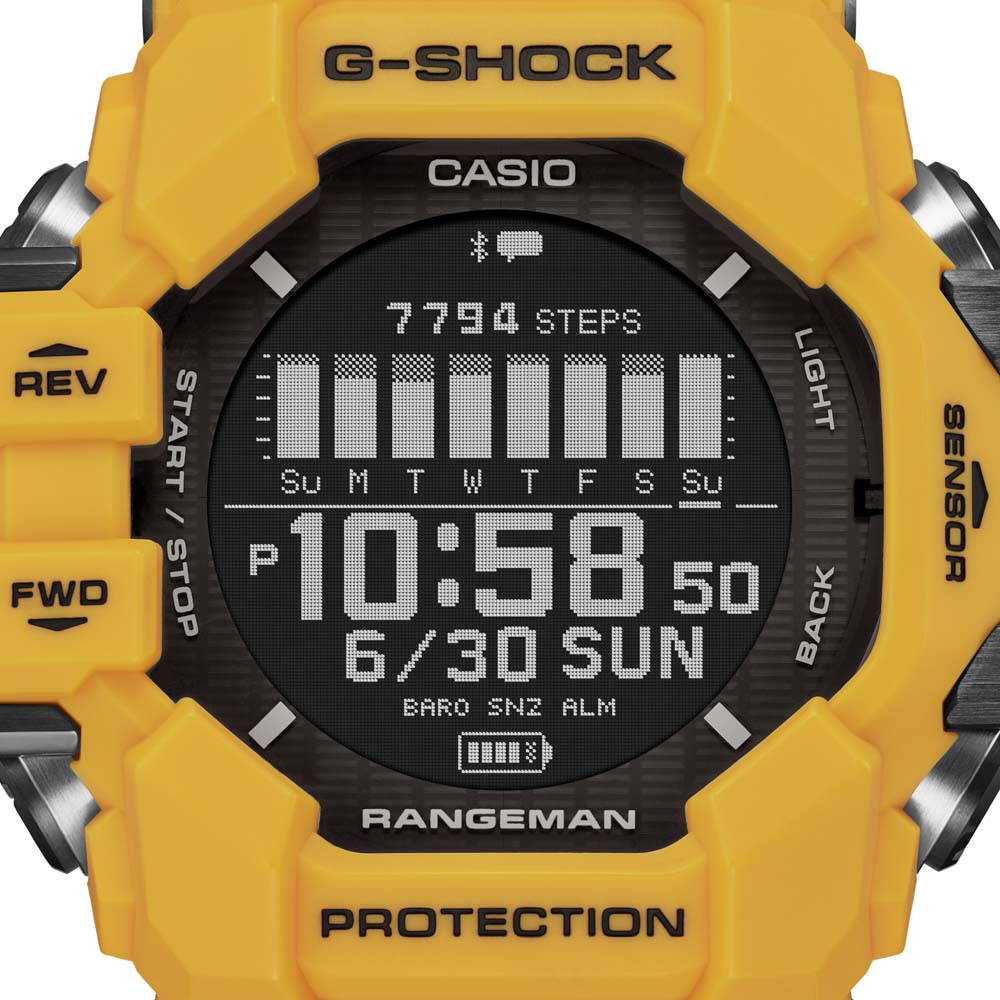 ジーショック G-SHOCK 腕時計 RANGEMAN 6センサー モバイルリンク GPS電波ソーラー Mウォッチ GPR-H1000-9JR【FITHOUSE ONLINE SHOP】