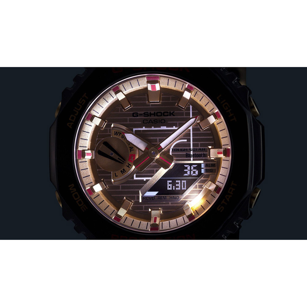 ジーショック G-SHOCK 腕時計 八村塁 シグネチャーモデル GBM-2100 モバイルリンク アナデジ ソーラー Mウォッチ GBM-2100RH-1AJR【FITHOUSE ONLINE SHOP】