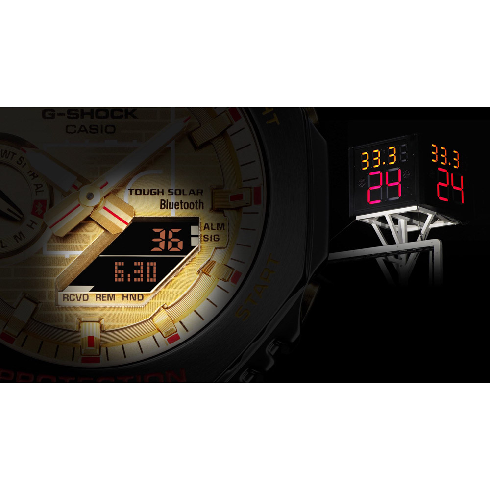ジーショック G-SHOCK 腕時計 八村塁 シグネチャーモデル GBM-2100 モバイルリンク アナデジ ソーラー Mウォッチ GBM-2100RH-1AJR【FITHOUSE ONLINE SHOP】