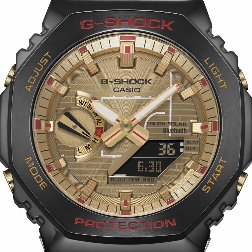 ジーショック G-SHOCK 腕時計 八村塁 シグネチャーモデル GBM-2100 モバイルリンク アナデジ ソーラー Mウォッチ GBM-2100RH-1AJR【FITHOUSE ONLINE SHOP】