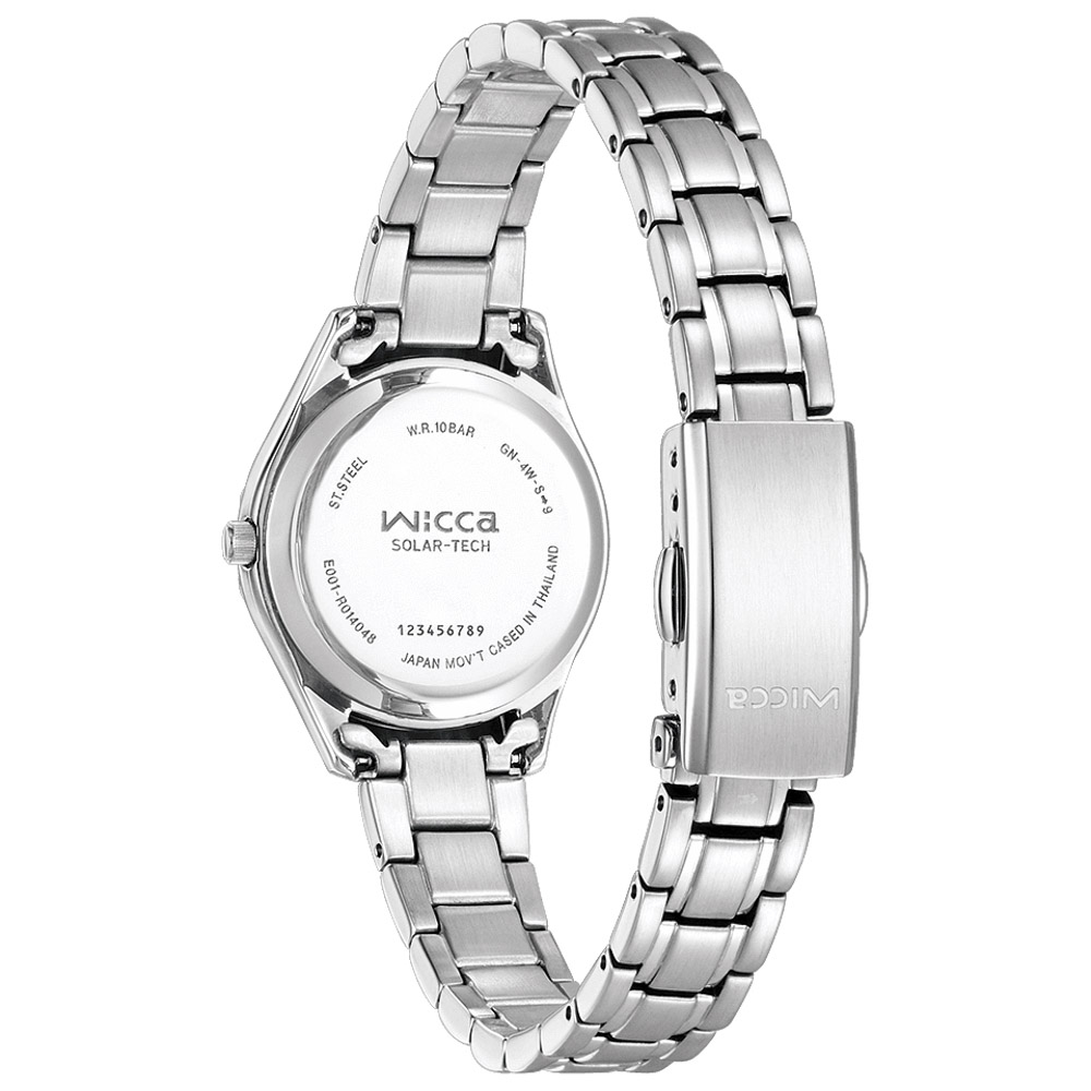 ウィッカ WICCA 腕時計 ラウンドデイデイトソーラーステンレスLウォッチ KH3-533-11【FITHOUSE ONLINE SHOP】