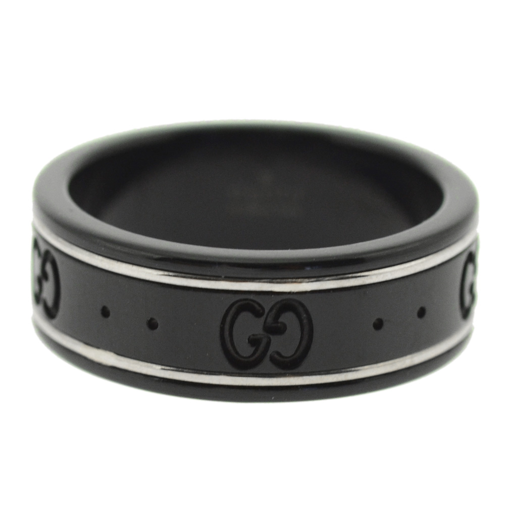 グッチ GUCCI リング ブラックエナメルリング 225985 I19A1 8061
