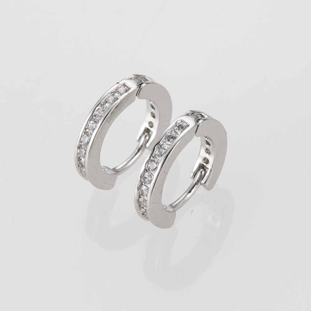 ジバンシィ GIVENCHY ピアス Pave Small Huggie Hoop Earrings, 4 ジバンシィ GIVENCHY ピアス Pave Small Huggie Hoop Earrings, 4