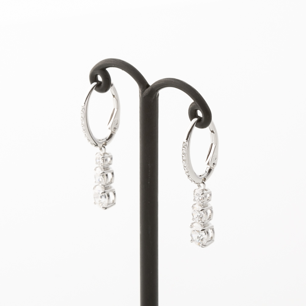 スワロフスキー SWAROVSKI フープピアス ATTRACT TRILOGY ROUND 5416155【FITHOUSE ONLINE SHOP】