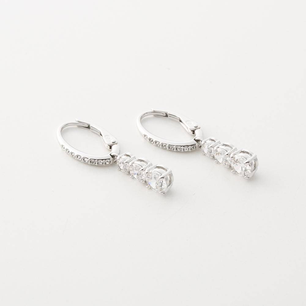 スワロフスキー SWAROVSKI フープピアス ATTRACT TRILOGY ROUND 5416155【FITHOUSE ONLINE SHOP】