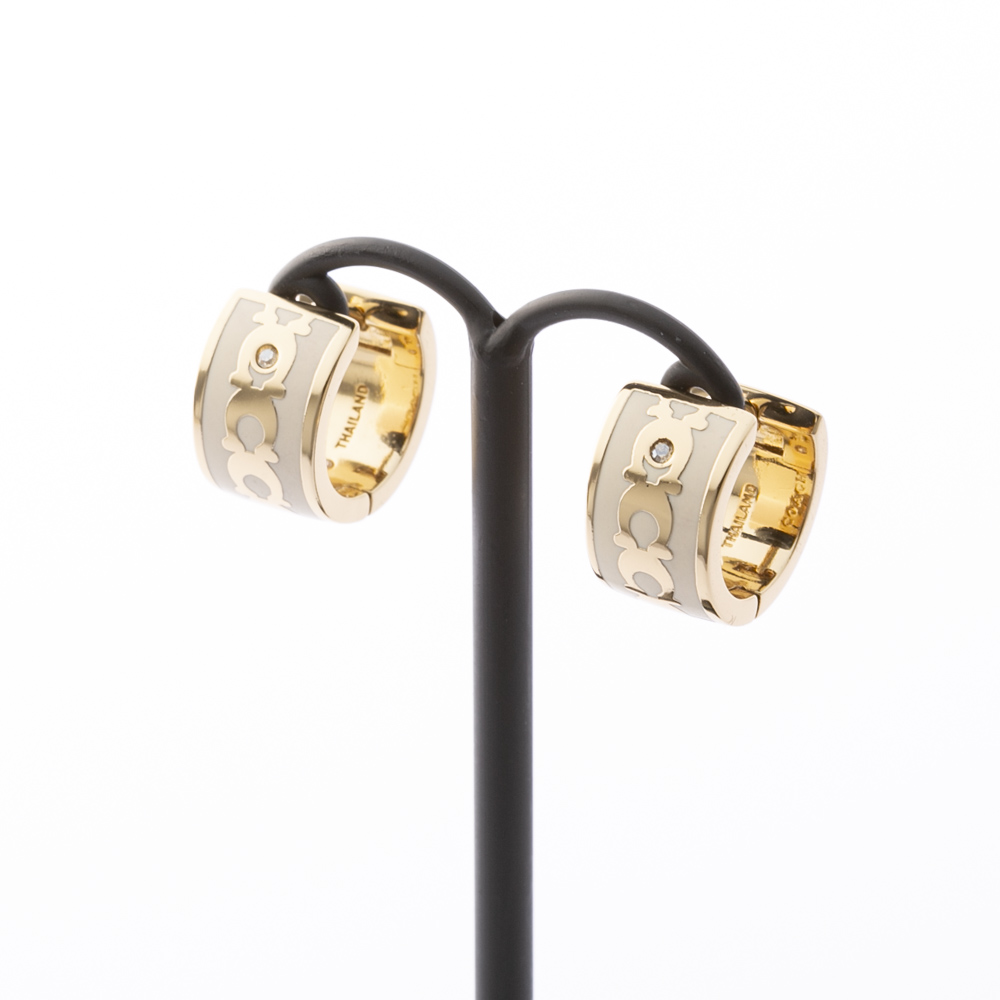 コーチ COACH ピアス ER ENML C HUGGIE 37408098 GLD100【FITHOUSE ONLINE SHOP】