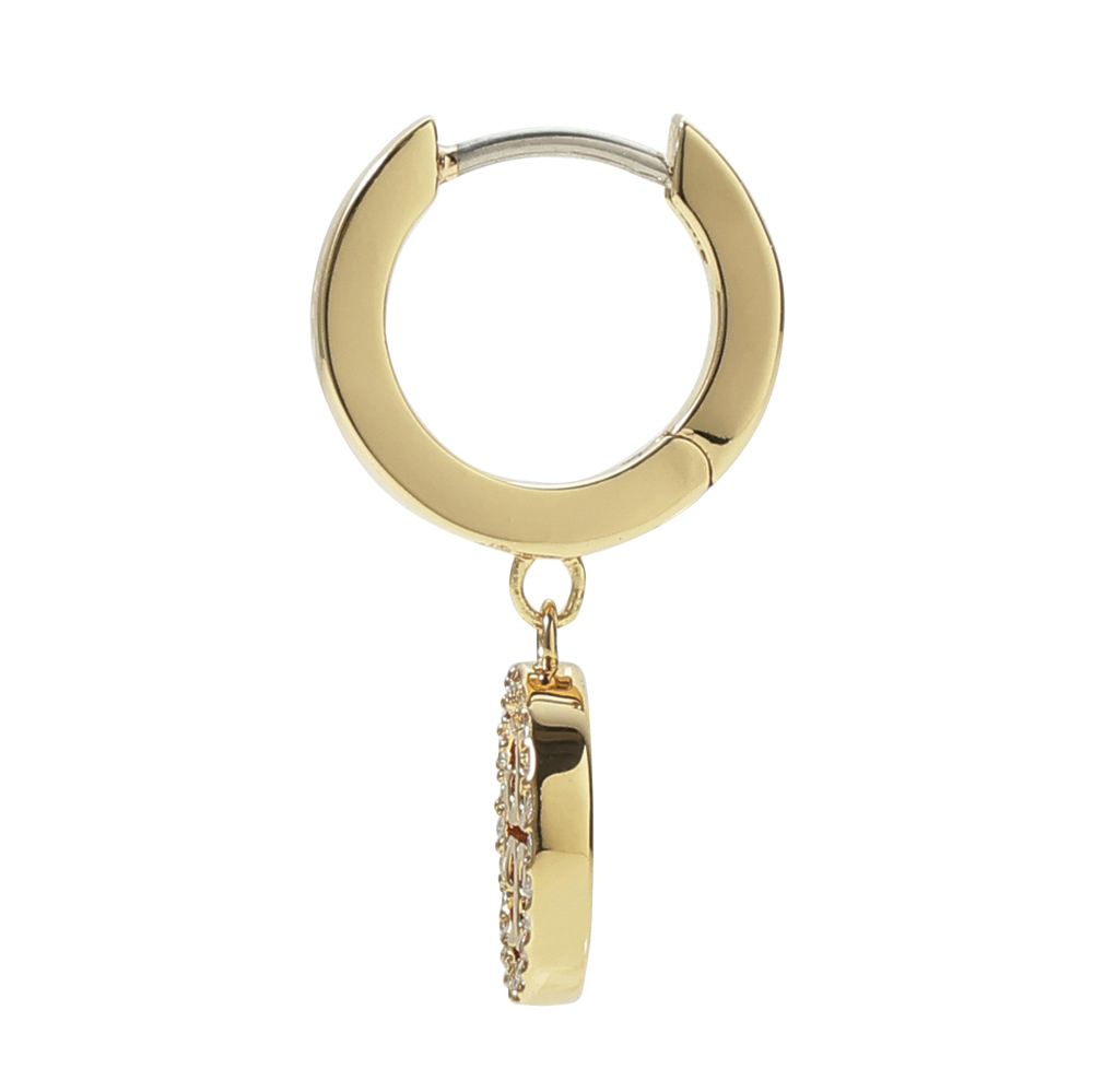 トリーバーチ TORY BURCH ピアス MILLER PAVE HUGGIE HOOP EARRING 87041-783【FITHOUSE ONLINE SHOP】