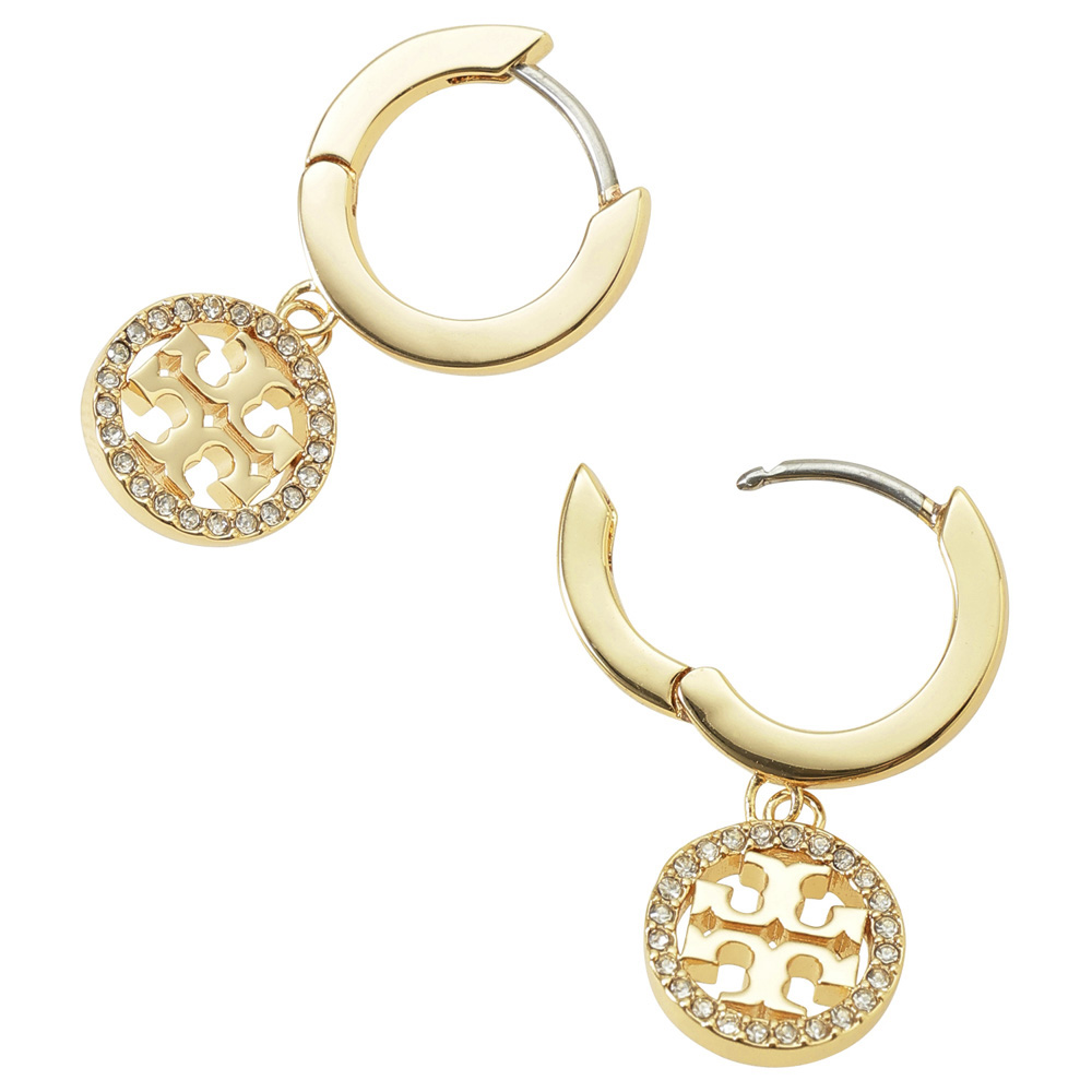 トリーバーチ TORY BURCH ピアス MILLER PAVE HUGGIE HOOP EARRING 87041-783【FITHOUSE ONLINE SHOP】