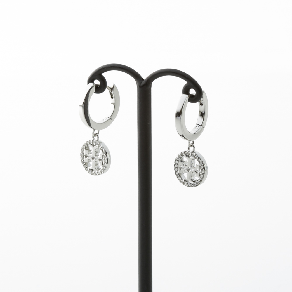 トリーバーチ TORY BURCH ピアス MILLER PAVE HUGGIE HOOP EARRING 87041-042【FITHOUSE ONLINE SHOP】