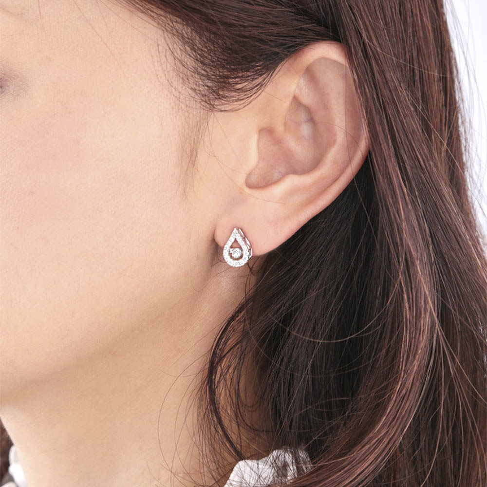 クロスフォーニューヨーク Crossfor New York ピアス シズク型 CF CZ 3.0mm NYE-106【FITHOUSE ONLINE SHOP】