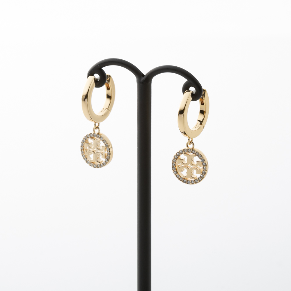 トリーバーチ TORY BURCH ピアス MILLER PAVE HUGGIE HOOP EARRING 87041-783【FITHOUSE ONLINE SHOP】