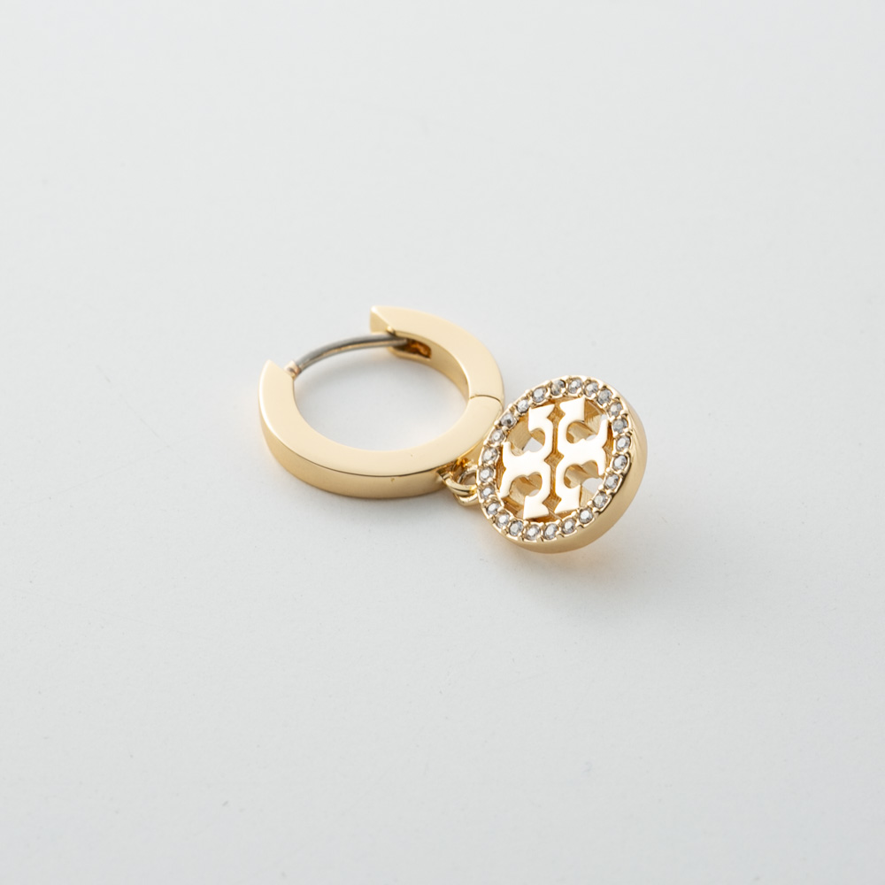 トリーバーチ TORY BURCH ピアス MILLER PAVE HUGGIE HOOP EARRING 87041-783【FITHOUSE ONLINE SHOP】
