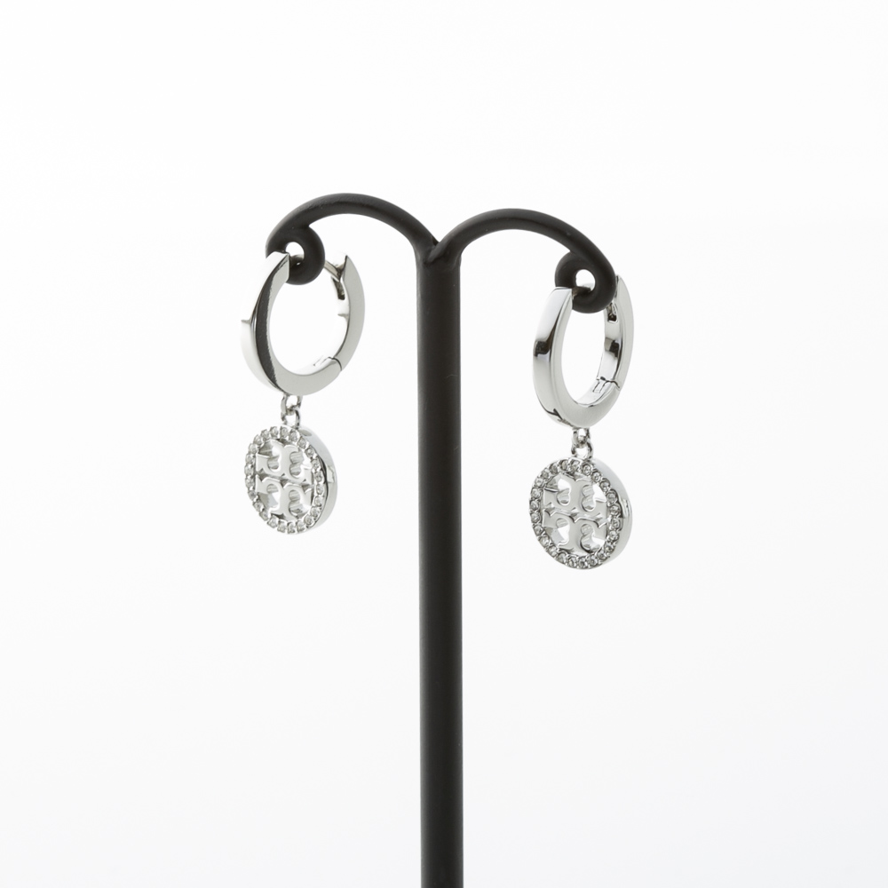 トリーバーチ TORY BURCH ピアス MILLER PAVE HUGGIE HOOP EARRING 87041-042【FITHOUSE ONLINE SHOP】
