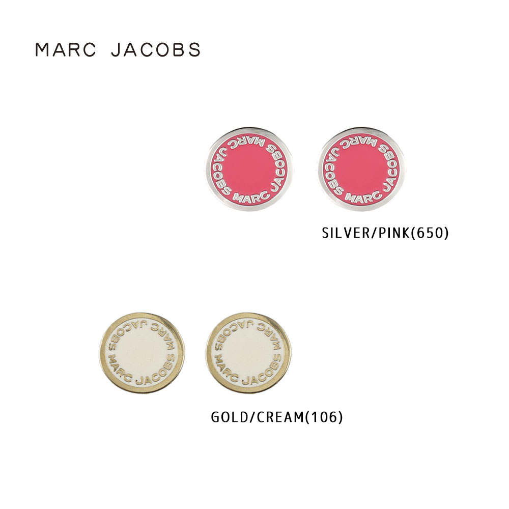 マークジェイコブス MARC JACOBS ピアス ロゴディスク エナメル