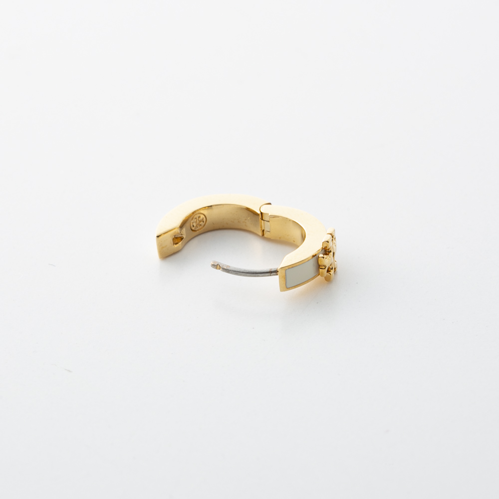 トリーバーチ TORY BURCH フープピアス KIRA ENAMEL HUGGIE EARRING キラ 155515-701【FITHOUSE ONLINE SHOP】