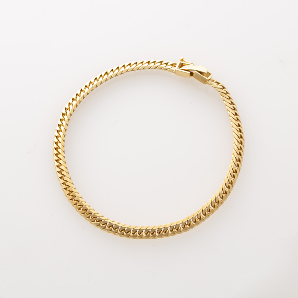 ジュエリー JEWELRY 喜平 ブレスレット K18 イエローゴールド 6面ダブル F-L-GBWA-18-A001【FITHOUSE ONLINE SHOP】