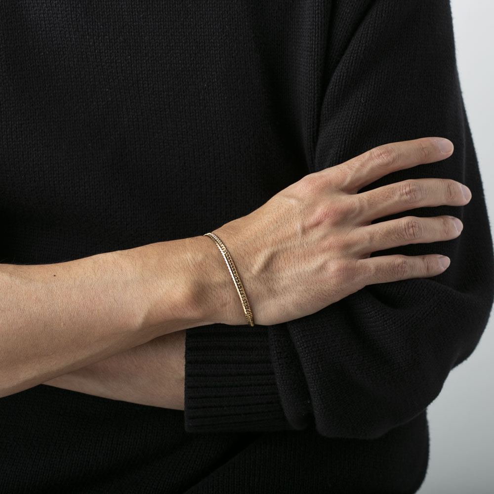 ジュエリー JEWELRY 喜平 ブレスレット K18 イエローゴールド 6面ダブル F-L-GBWA-18-A001【FITHOUSE ONLINE SHOP】