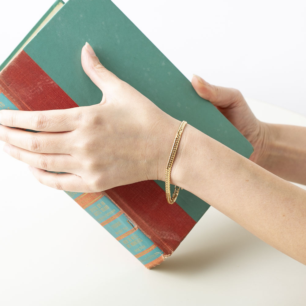 ジュエリー JEWELRY 喜平 ブレスレット K18 イエローゴールド 6面ダブル F-L-GBWA-18-A001【FITHOUSE ONLINE SHOP】