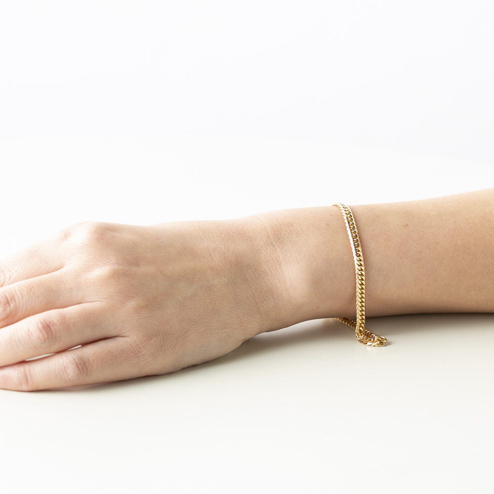 ジュエリー JEWELRY 喜平 ブレスレット K18 イエローゴールド 6面ダブル F-L-GBWA-18-A001【FITHOUSE ONLINE SHOP】