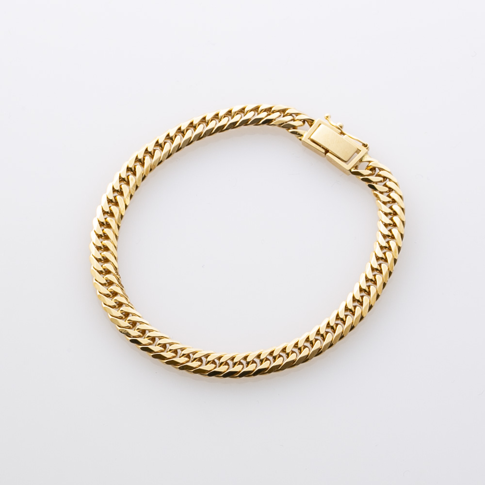 ジュエリー JEWELRY 喜平 ブレスレット K18 イエローゴールド 6面ダブル F-L-GBWB-18-A001【FITHOUSE ONLINE SHOP】