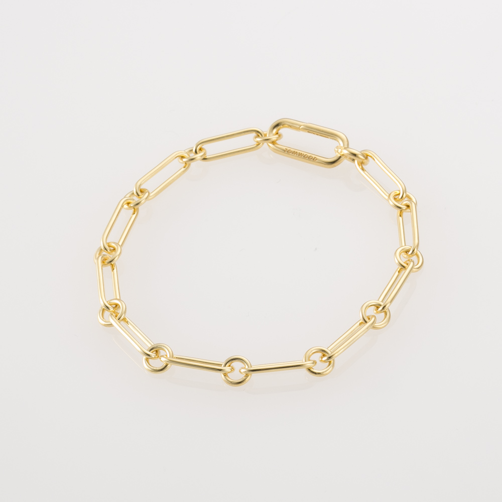 トムウッド TOM WOOD ブレスレット Box Bracelet Large Gold 7,7