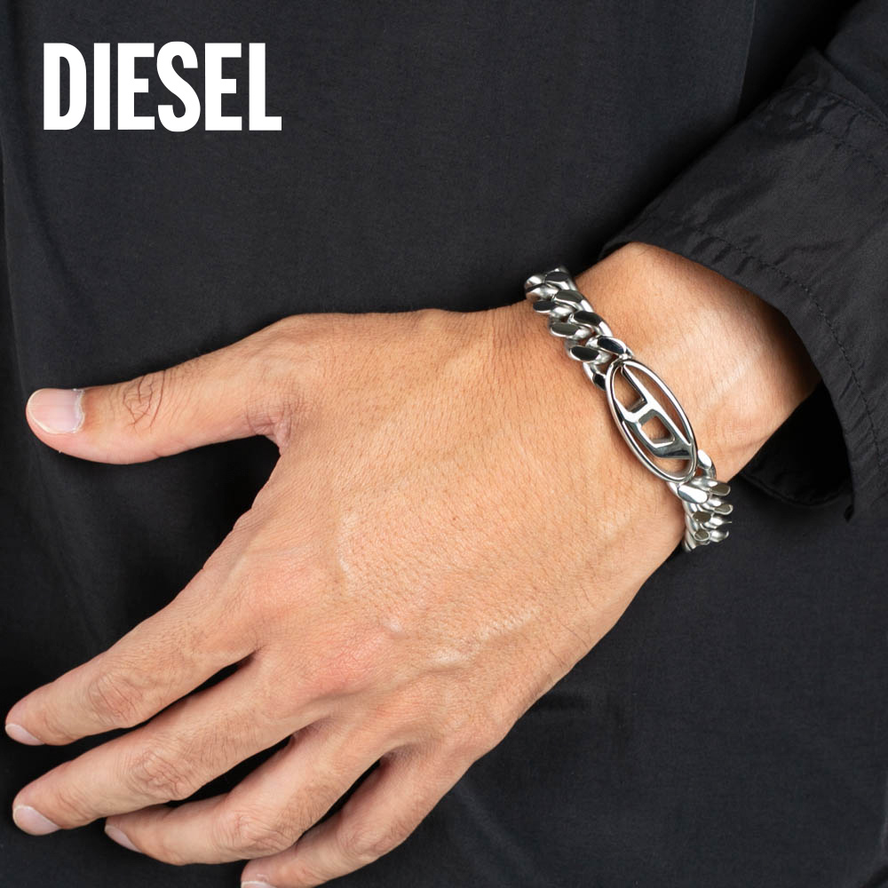 ディーゼル DIESEL ロゴチェーンブレスレット DX1432040【FITHOUSE ONLINE SHOP】