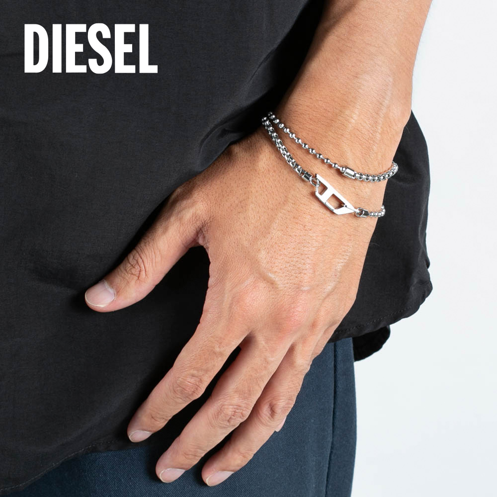 ディーゼル DIESEL 2連チェーンブレスレット DX1473040【FITHOUSE ONLINE SHOP】