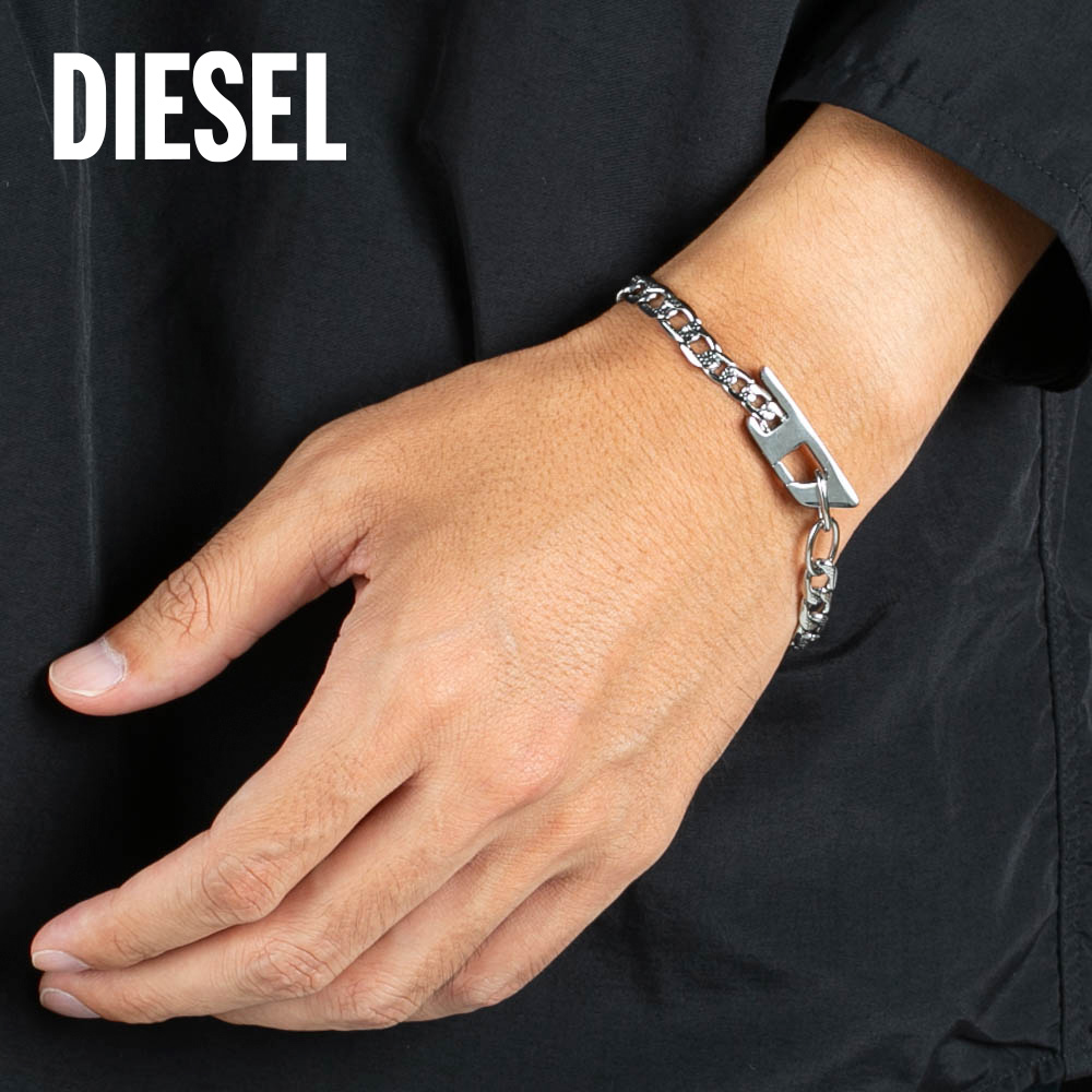 ディーゼル DIESEL ロゴチェーンブレスレット DX1496040【FITHOUSE ONLINE SHOP】