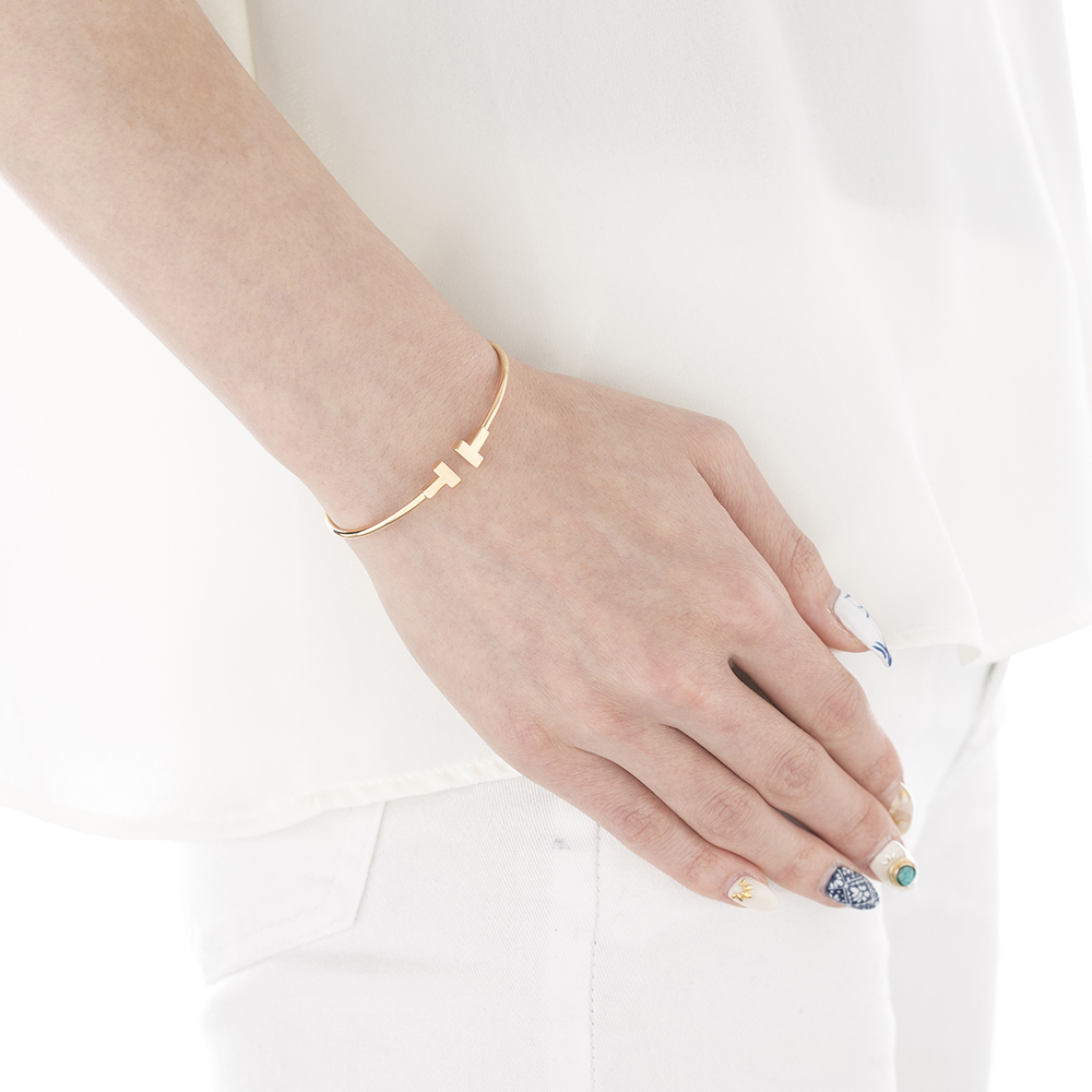 ティファニー TIFFANY バングル Tナローワイヤーブレス 33419643【FITHOUSE ONLINE SHOP】