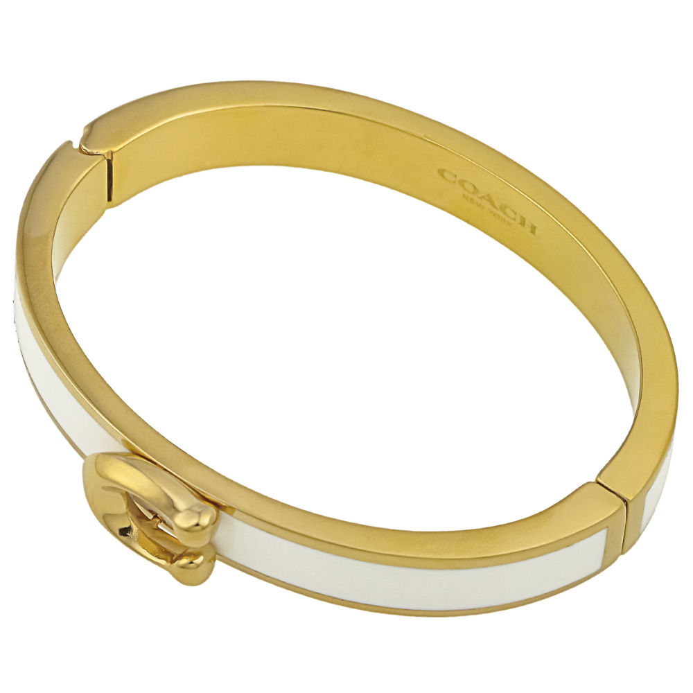 コーチ COACH ブレスレット シグネチャー プッシュ ヒンジド バングル SIGNATURE PUSH HINGED BANGLE F67480【FITHOUSE ONLINE SHOP】