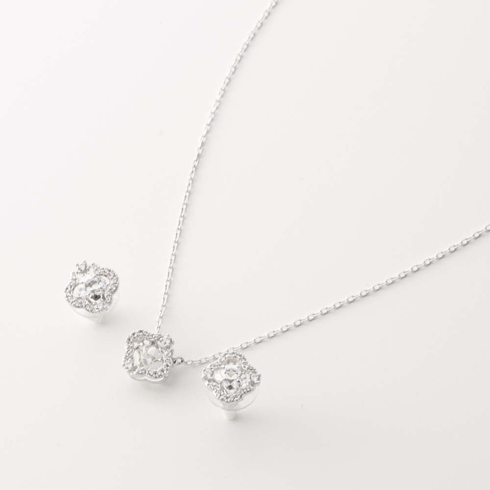 スワロフスキー SWAROVSKI ネックレス＆ピアス SPARKLING DANCE SET 5647328【FITHOUSE ONLINE SHOP】