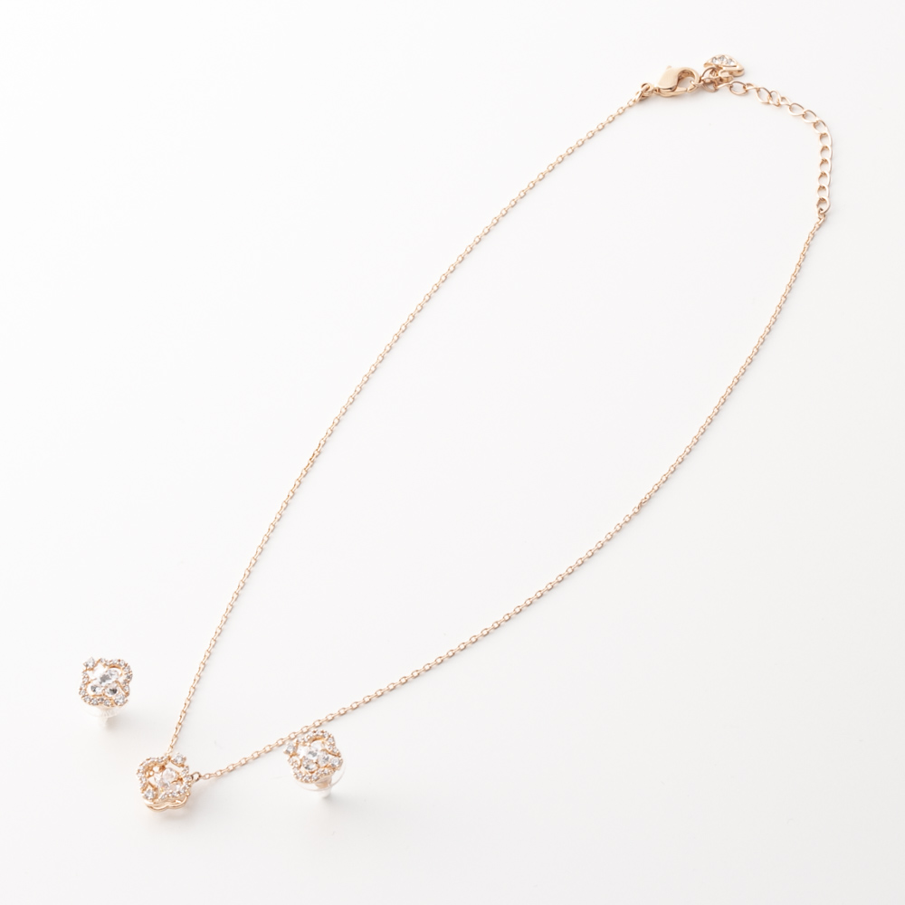 スワロフスキー SWAROVSKI ネックレス＆ピアス SPARKLING DANCE SET 5647328【FITHOUSE ONLINE SHOP】