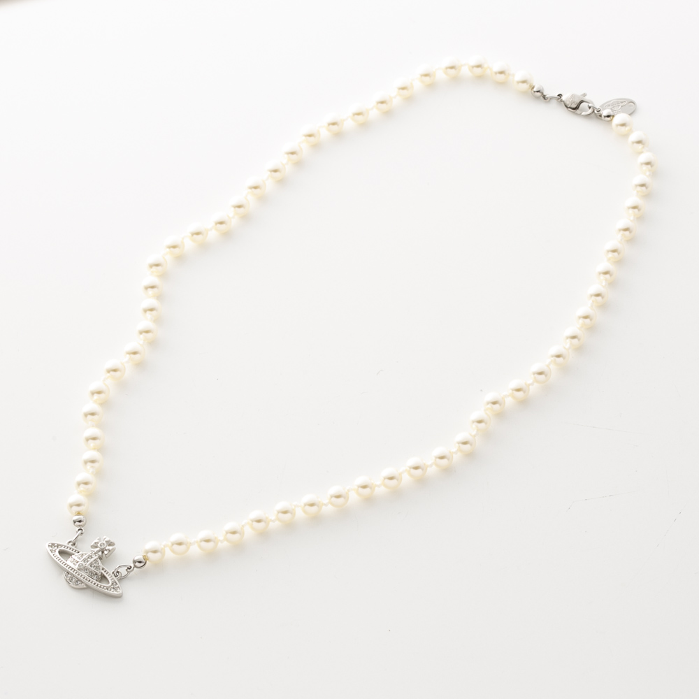 ヴィヴィアンウエストウッド Vivienne Westwood MAN MINI BAS RELIEF PEARL ネックレス 63010100-02P104【FITHOUSE ONLINE SHOP】