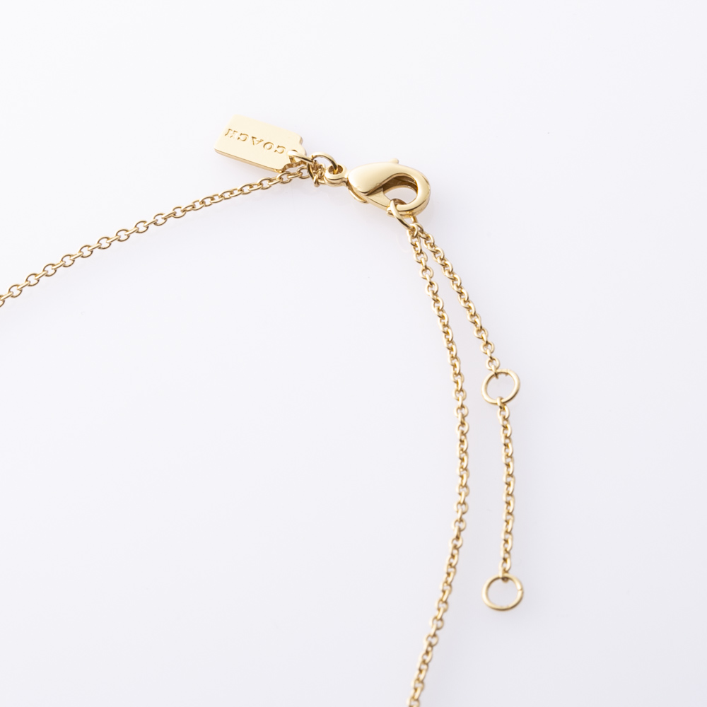 コーチ COACH ネックレス NK C STONE SHRT PNDNT 37493112GLD110【FITHOUSE ONLINE SHOP】