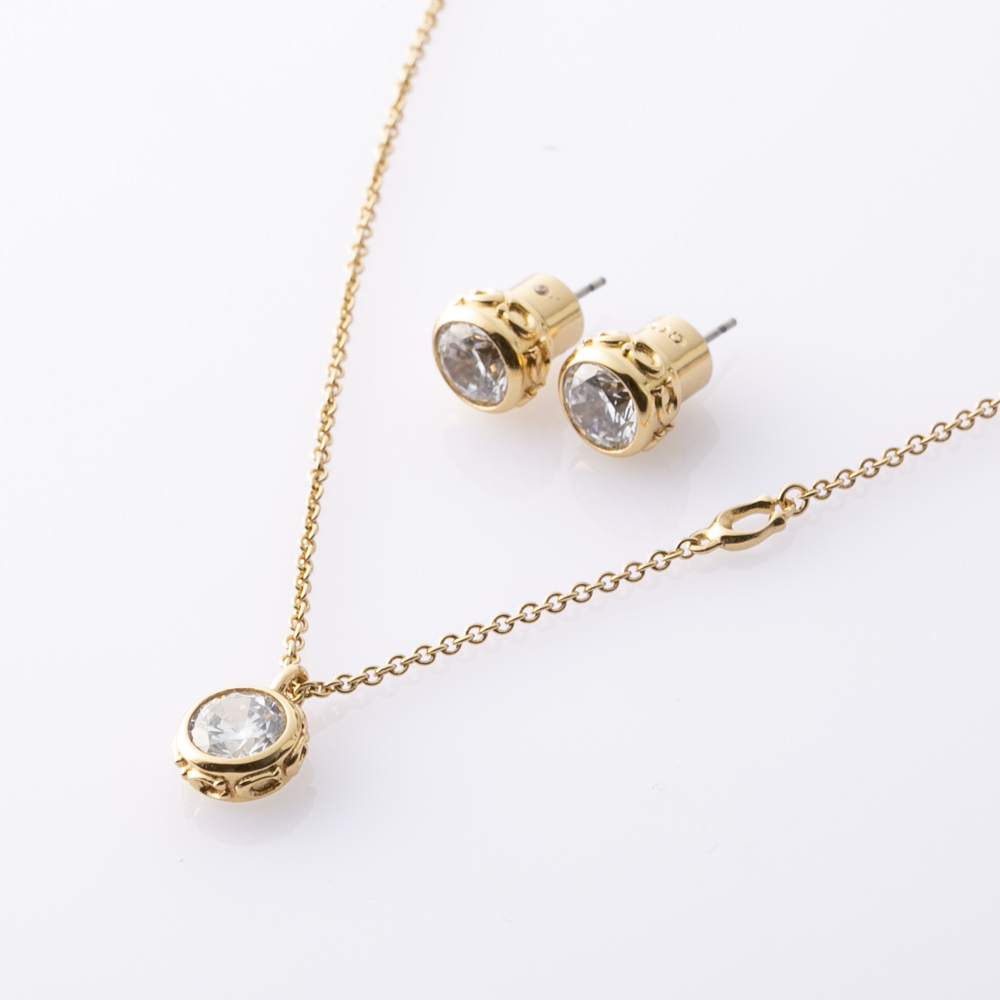 コーチ COACH ネックレス ピアス セット 37530390GLD110【FITHOUSE ONLINE SHOP】