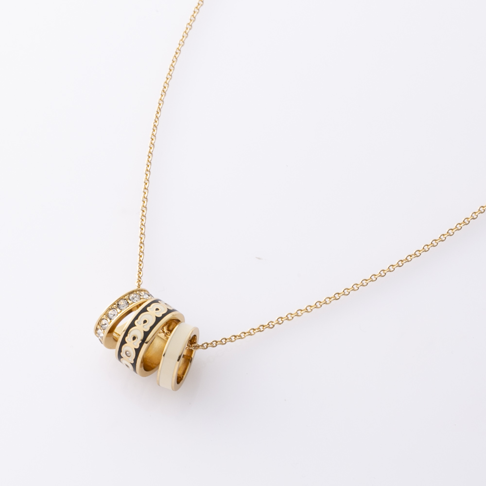 コーチ COACH ネックレス 3連 リング ペンダント 37408103GLD004【FITHOUSE ONLINE SHOP】