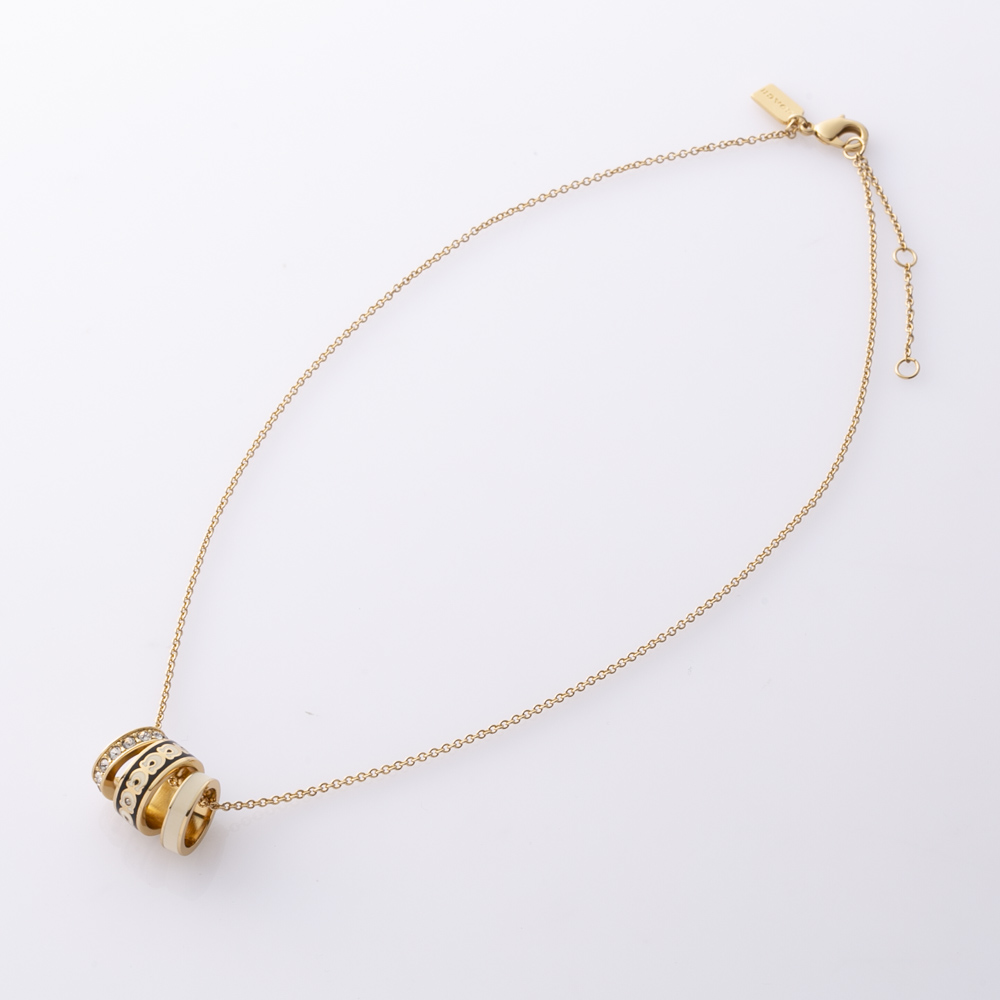 コーチ COACH ネックレス 3連 リング ペンダント 37408103GLD004【FITHOUSE ONLINE SHOP】