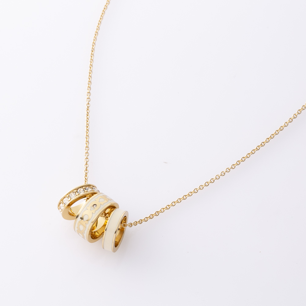 コーチ COACH ネックレス 3連 リング ペンダント 37408103GLD100【FITHOUSE ONLINE SHOP】