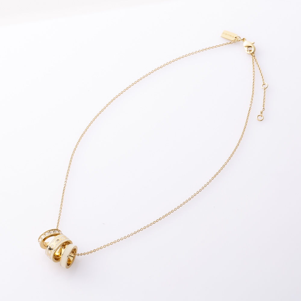 コーチ COACH ネックレス 3連 リング ペンダント 37408103GLD100【FITHOUSE ONLINE SHOP】