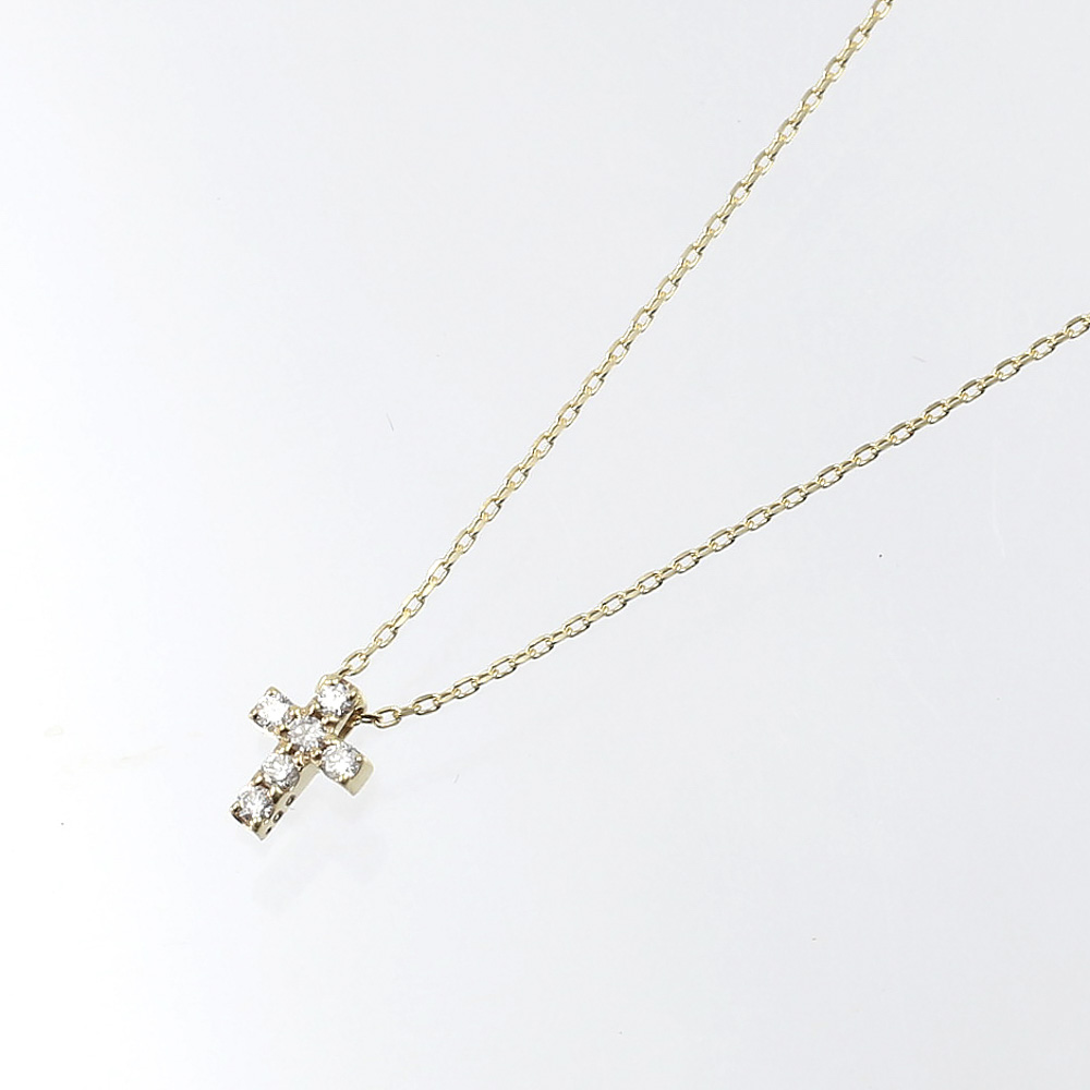 シェリークラン cheriecrin ネックレス クロスダイヤ0.06ct K10YG NC  K10 YG 0.06ct SCN-0010【FITHOUSE ONLINE SHOP】