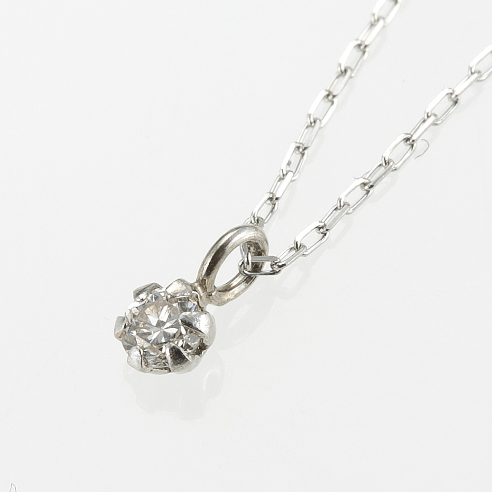 ジュエリー JEWELRY ネックレス PTダイヤ0.05CT6本爪 DAPN-792PT【FITHOUSE ONLINE SHOP】