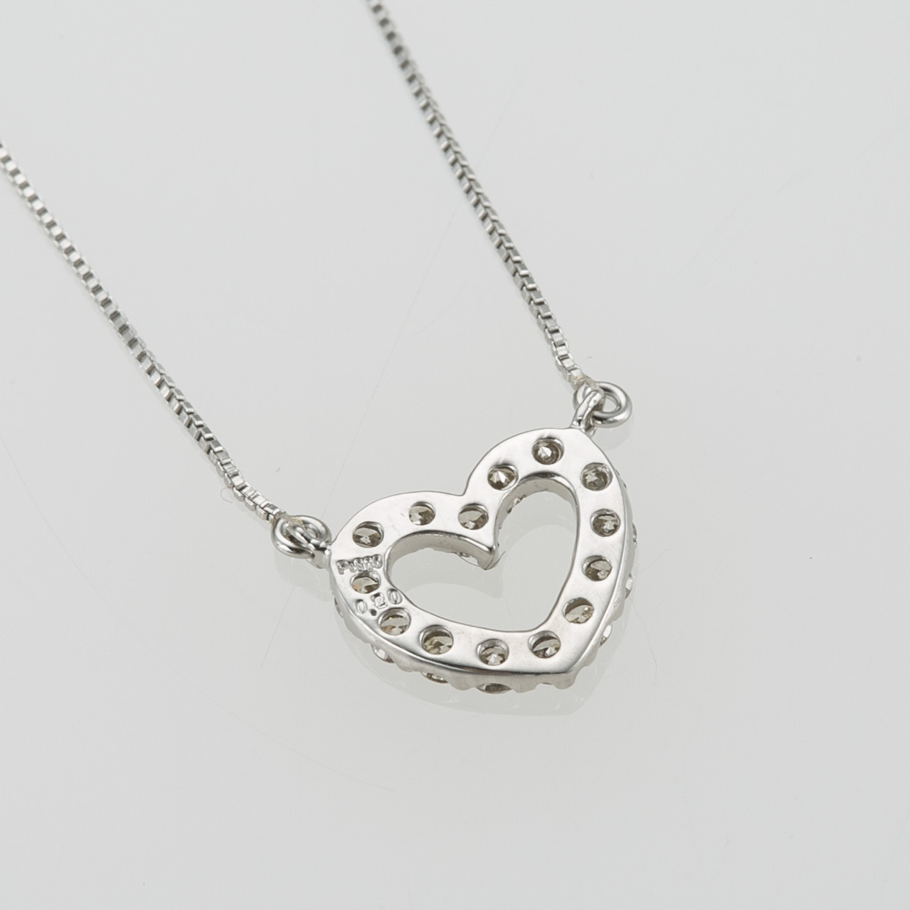 ジュエリー JEWELRY ネックレス PTダイヤ0.1CTぷっくりハート DAPN-847PT【FITHOUSE ONLINE SHOP】