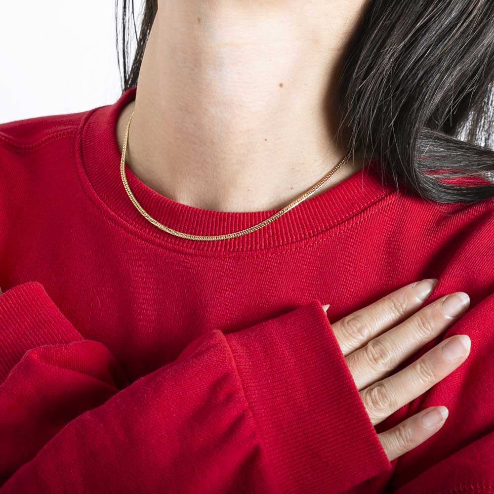 ジュエリー JEWELRY 喜平 ネックレス K18 イエローゴールド 6面ダブル 40cm F-L-GNWC-40-A001【FITHOUSE ONLINE SHOP】