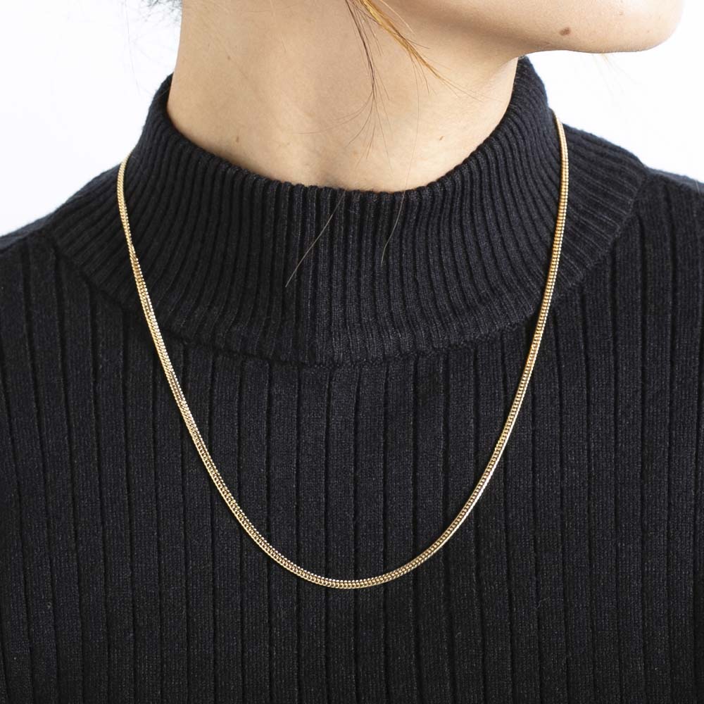 ジュエリー JEWELRY 喜平 ネックレス K18 イエローゴールド 6面ダブル 50cm F-L-GNWC-50-A001【FITHOUSE ONLINE SHOP】