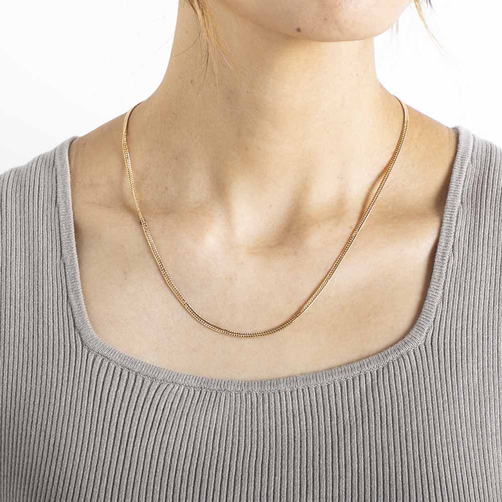 ジュエリー JEWELRY 喜平 ネックレス K18 イエローゴールド 6面ダブル 50cm F-L-GNWC-50-A001【FITHOUSE ONLINE SHOP】