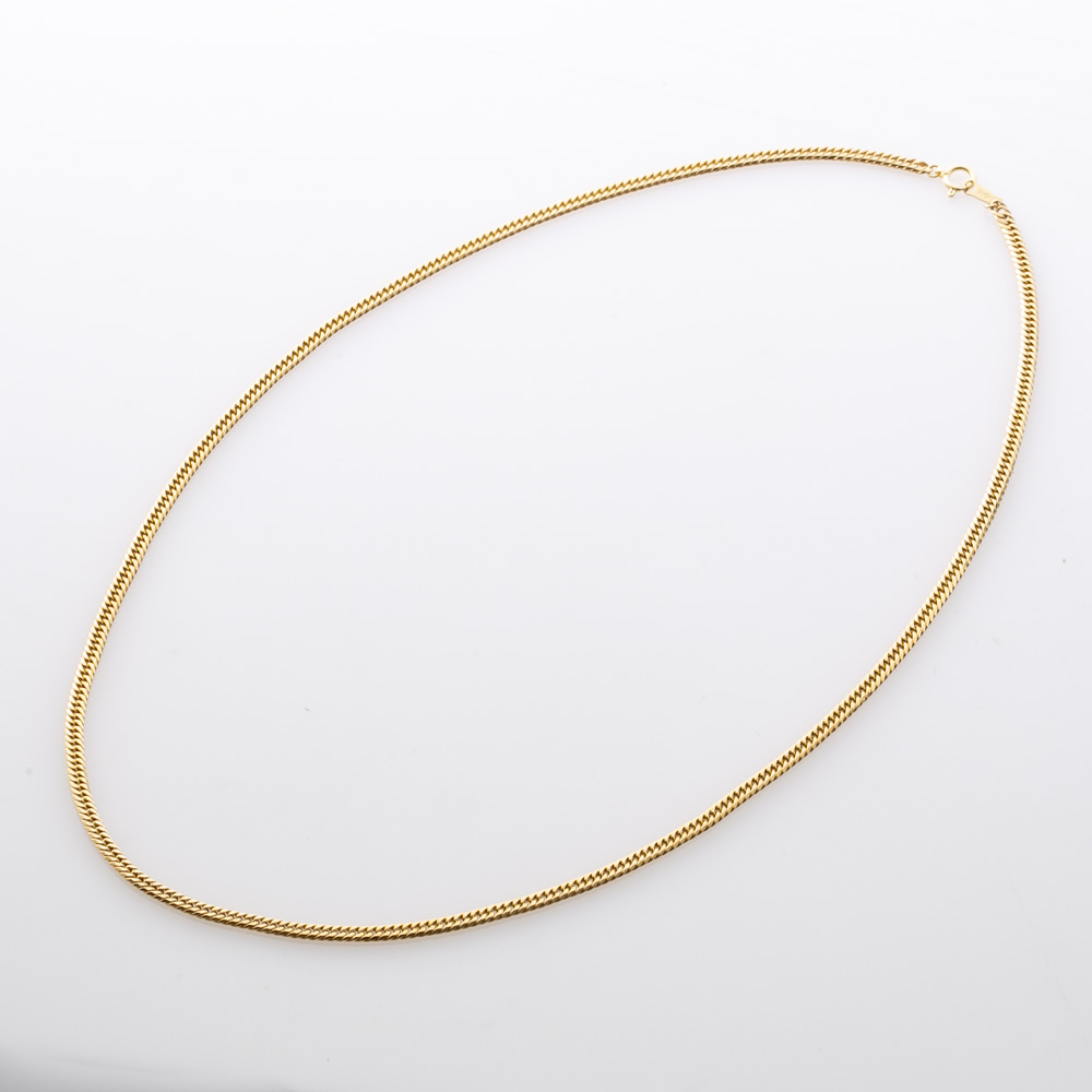ジュエリー JEWELRY 喜平 ネックレス K18 イエローゴールド 6面ダブル 60cm F-L-GNWD-60-A001【FITHOUSE ONLINE SHOP】