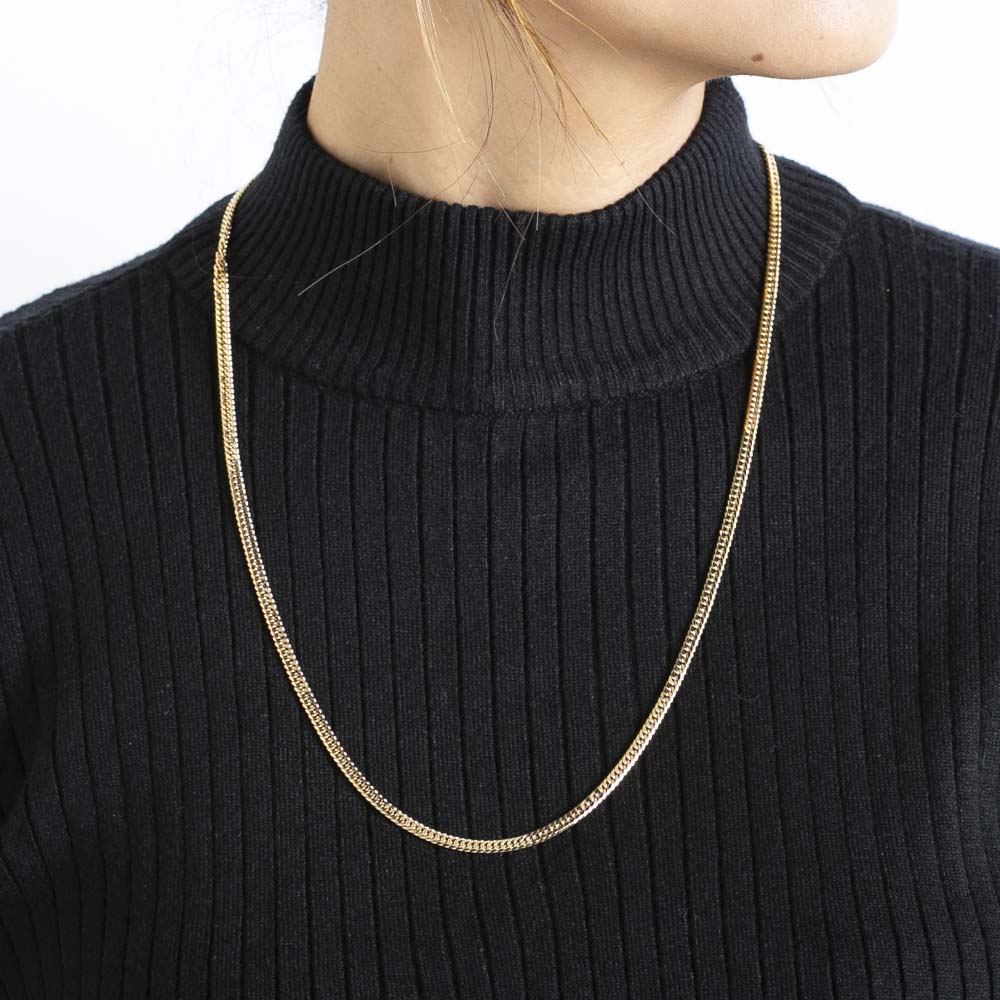 ジュエリー JEWELRY 喜平 ネックレス K18 イエローゴールド 6面ダブル 60cm F-L-GNWD-60-A001【FITHOUSE ONLINE SHOP】